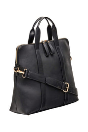 Product shot of the Rhodes Laptop Bag in colour Black (Black), detail