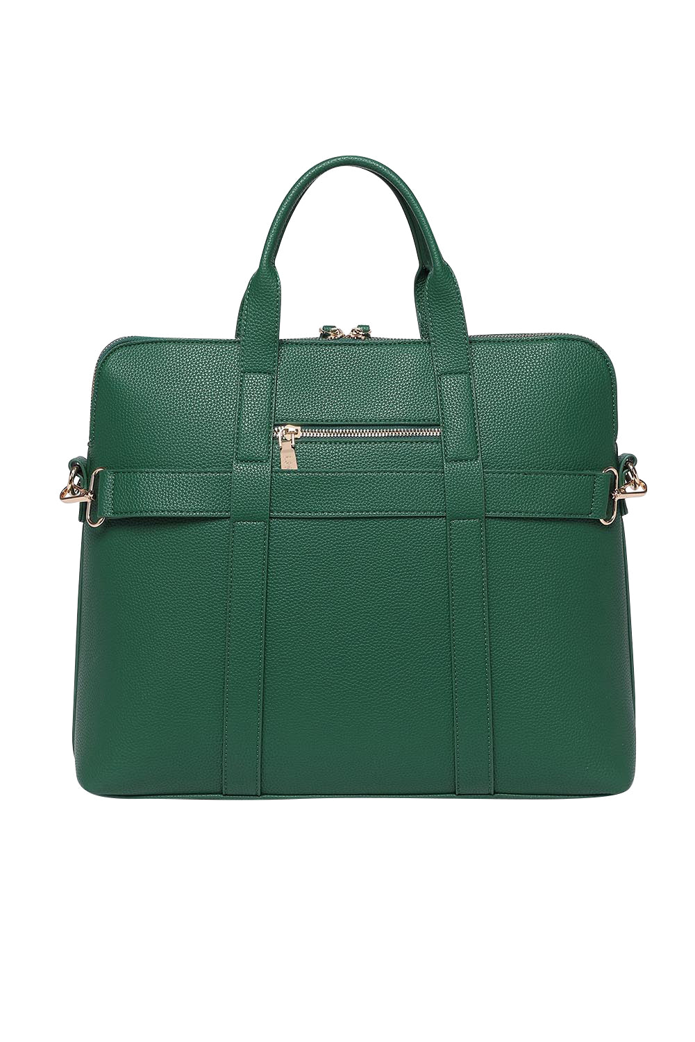 Product shot of the Rhodes Laptop Bag in colour Green (Green), detail