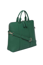 Product shot of the Rhodes Laptop Bag in colour Green (Green), detail