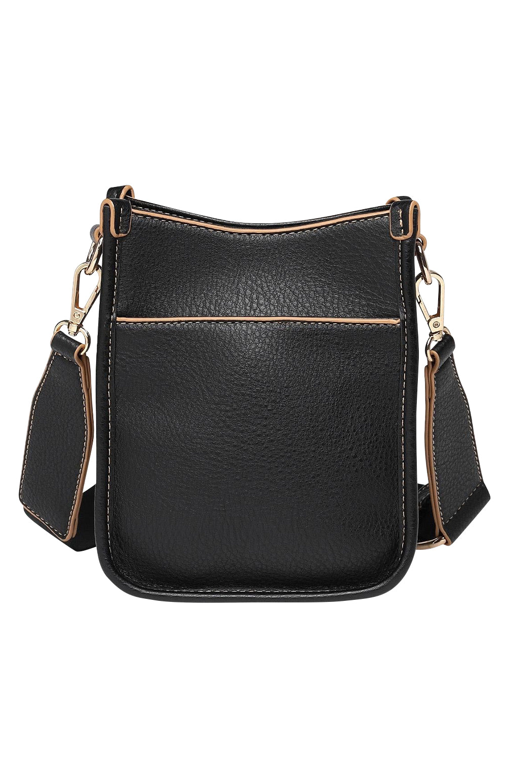 Product shot of the Parker Phone Crossbody Bag in colour Black (Black), from the back