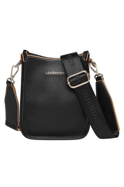 Product shot of the Parker Phone Crossbody Bag in colour Black (Black), from the front