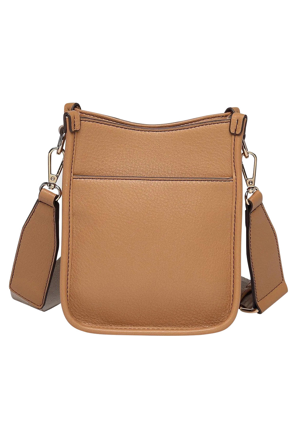 Product shot of the Parker Phone Crossbody Bag in colour Camel, from the back