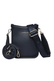Product shot of the Parker Phone Crossbody Bag in colour Navy (Blue), detail