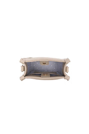 Product shot of the Parker Phone Crossbody Bag - Stone in colour Stone, showing detail