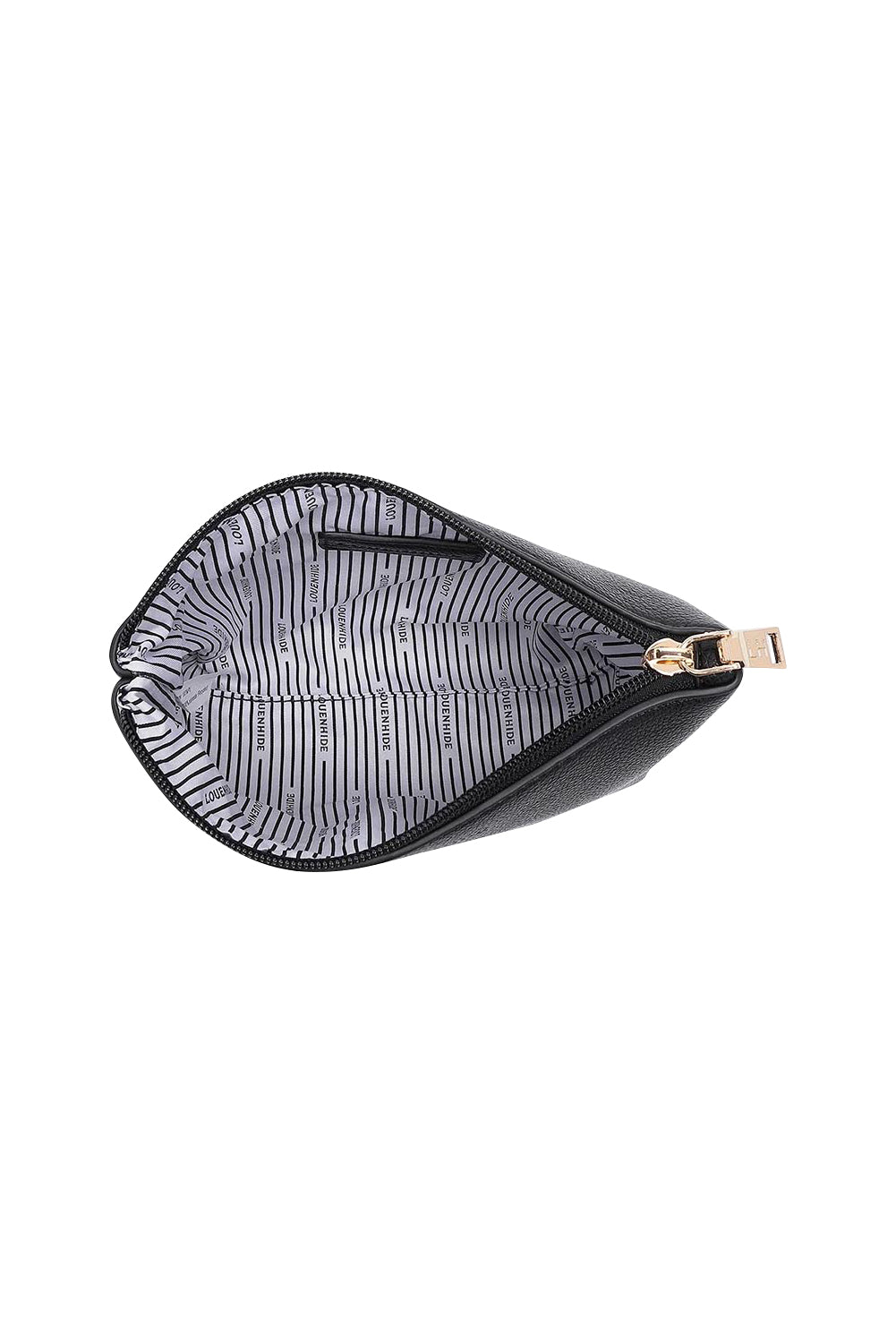 Product shot of The Everyday Pouch in colour Black (Black), detail
