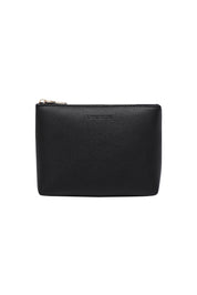 Product shot of The Everyday Pouch in colour Black (Black), from the front
