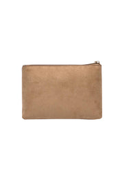 Product shot of The Everyday Pouch in colour Honeysuede, from the back