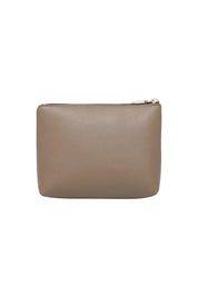 Product shot of The Everyday Pouch in colour Mocha, from the back