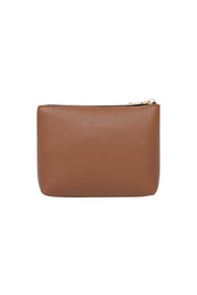 Product shot of The Everyday Pouch in colour Tan, from the back