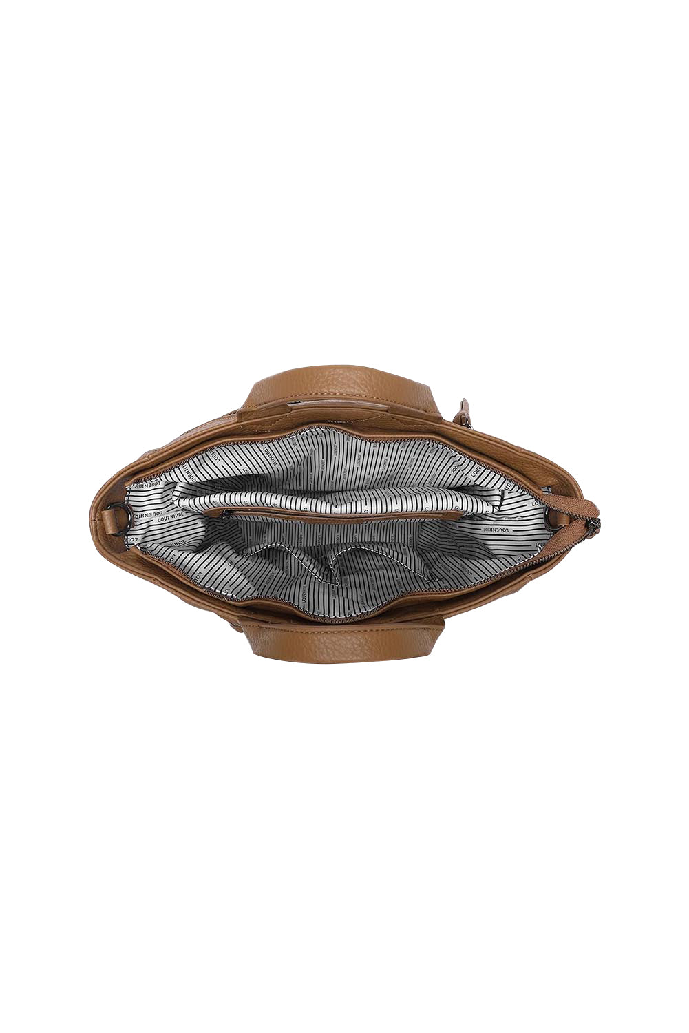 Product shot of the Bronx Backpack - Nutmeg in colour Nutmeg, showing detail
