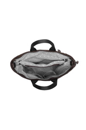 Product shot of the Bronx Backpack in colour Nylonchoc, detail
