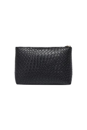 Product shot of the Carlo Pouch in colour Black (Black), from the back