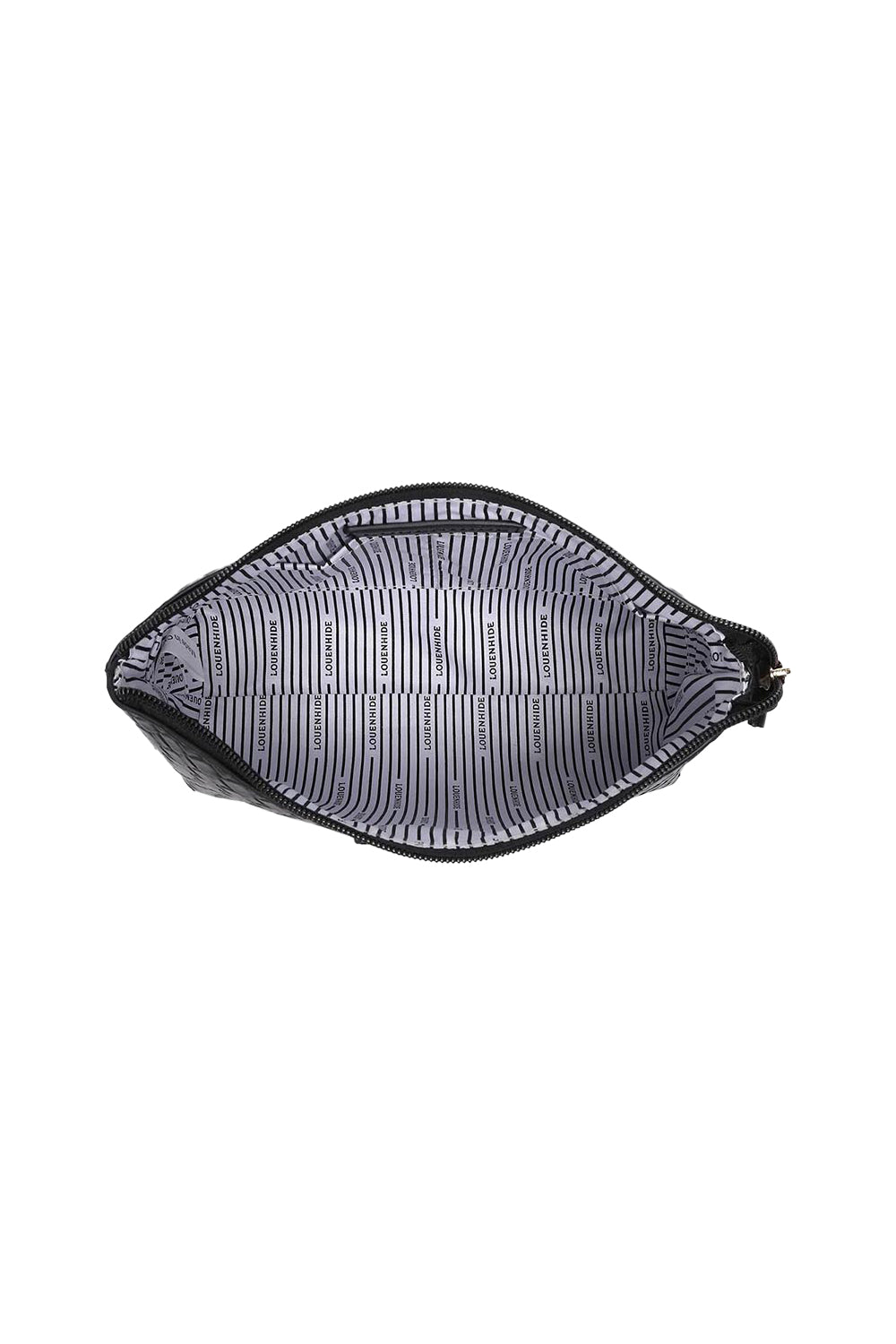 Product shot of the Carlo Pouch in colour Black (Black), detail