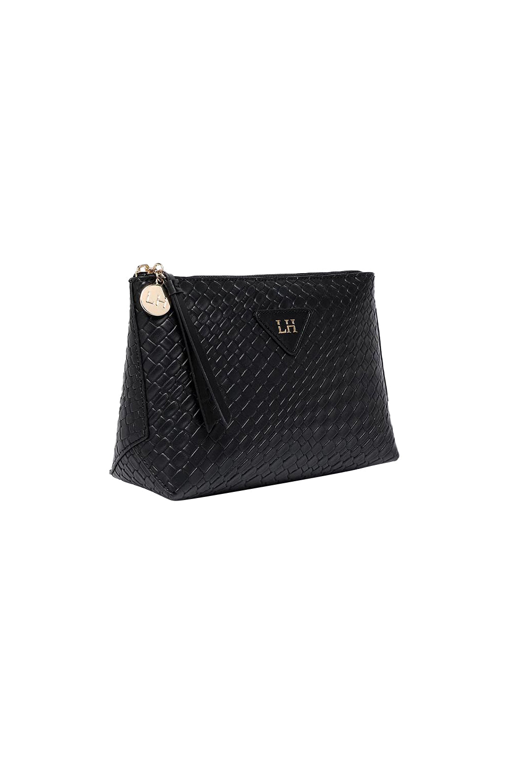 Product shot of the Carlo Pouch in colour Black (Black), detail