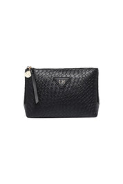 Product shot of the Carlo Pouch in colour Black (Black), from the front