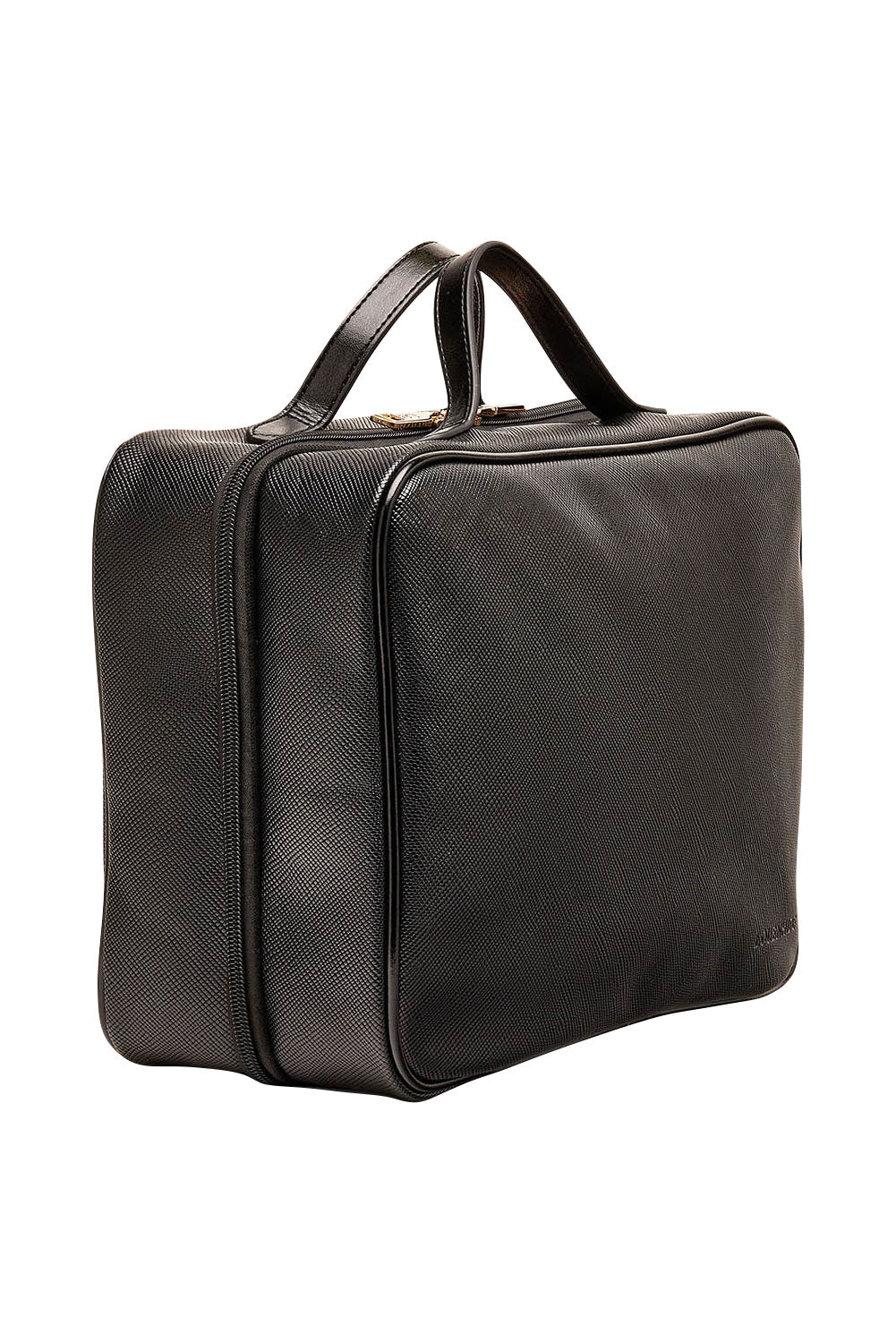 Product shot of the Emma Toiletries Bag in colour Black (Black), detail