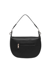 Product shot of the Georgina Shoulder Bag in colour Black (Black), from the back