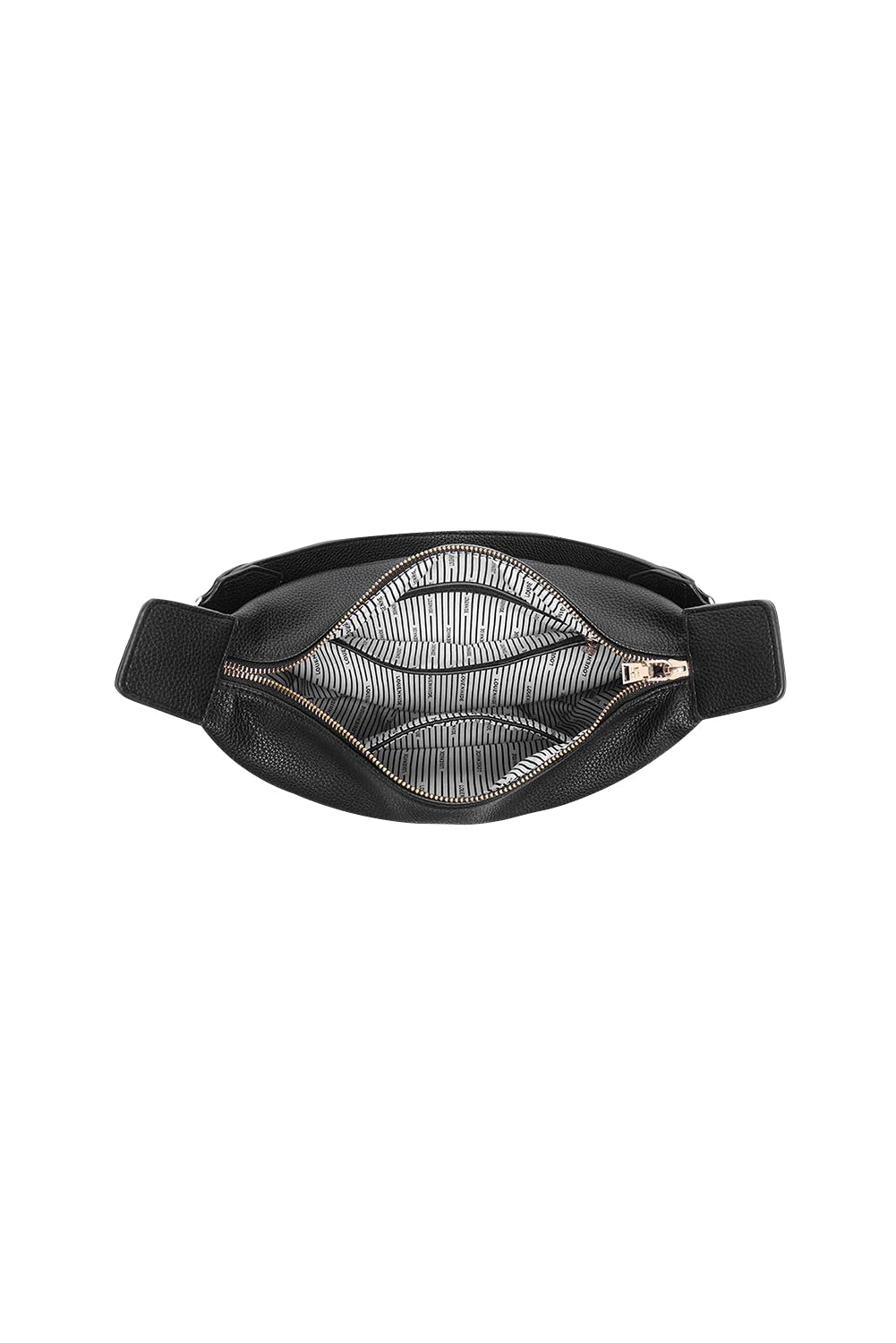 Product shot of the Georgina Shoulder Bag in colour Black (Black), detail