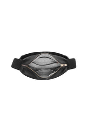 Product shot of the Georgina Shoulder Bag in colour Black (Black), detail