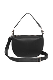 Product shot of the Georgina Shoulder Bag in colour Black (Black), from the front