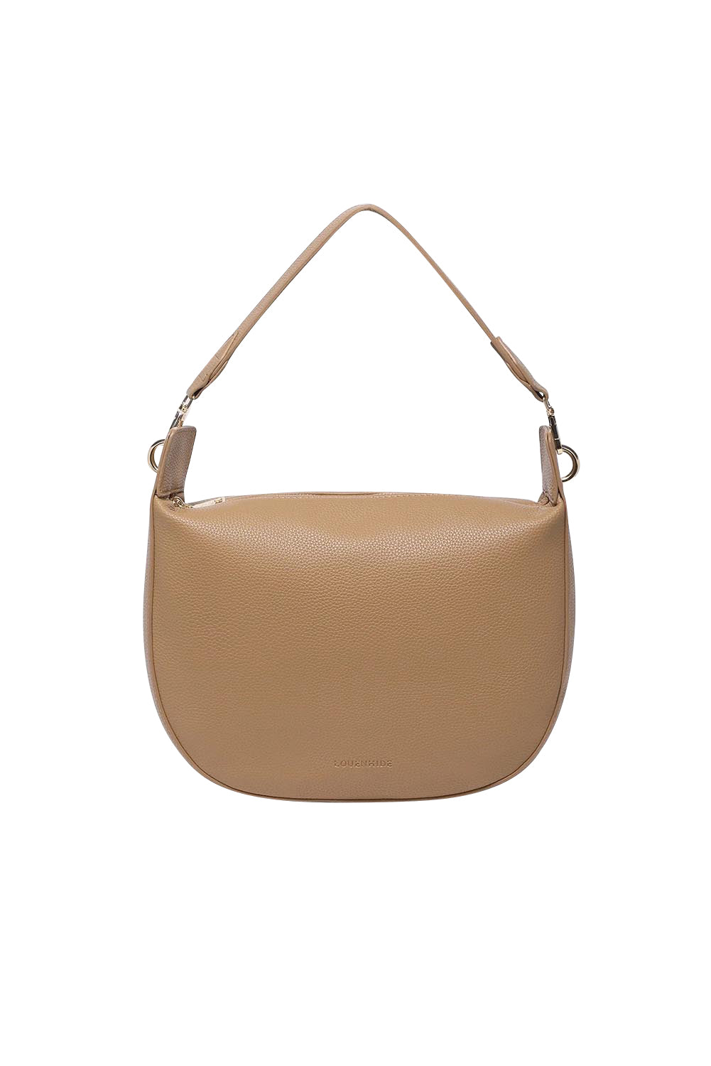 Product shot of the Georgina Shoulder Bag in colour Honey, detail