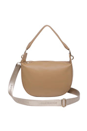 Product shot of the Georgina Shoulder Bag in colour Honey, from the front