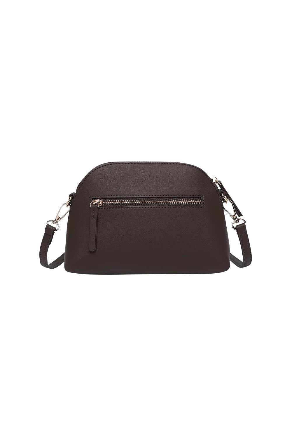 Product shot of the Alison Crossbody Handbag in colour Chocolate, from the back