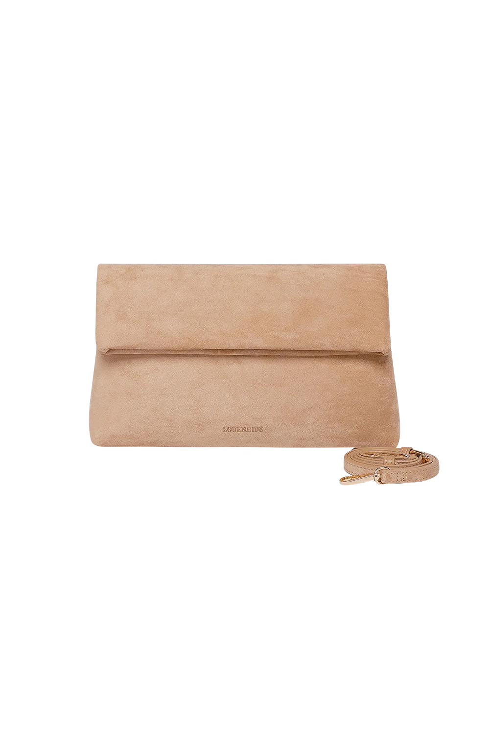 Luka Suedette Clutch – Blonde