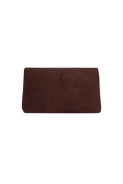 Luka Suedette Clutch – Chocolate