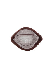 Luka Suedette Clutch – Chocolate