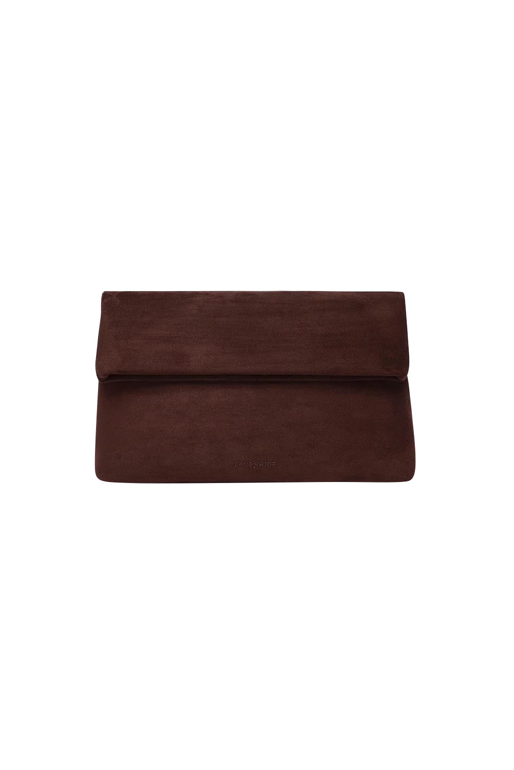 Luka Suedette Clutch – Chocolate