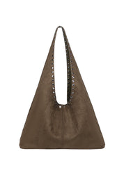 Hailey Suedette Shoulder Bag – Olive
