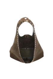 Hailey Suedette Shoulder Bag – Olive