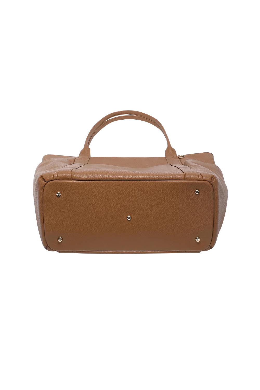 Product shot of the Chicago Tote Bag - Nutmeg in colour Nutmeg, showing detail