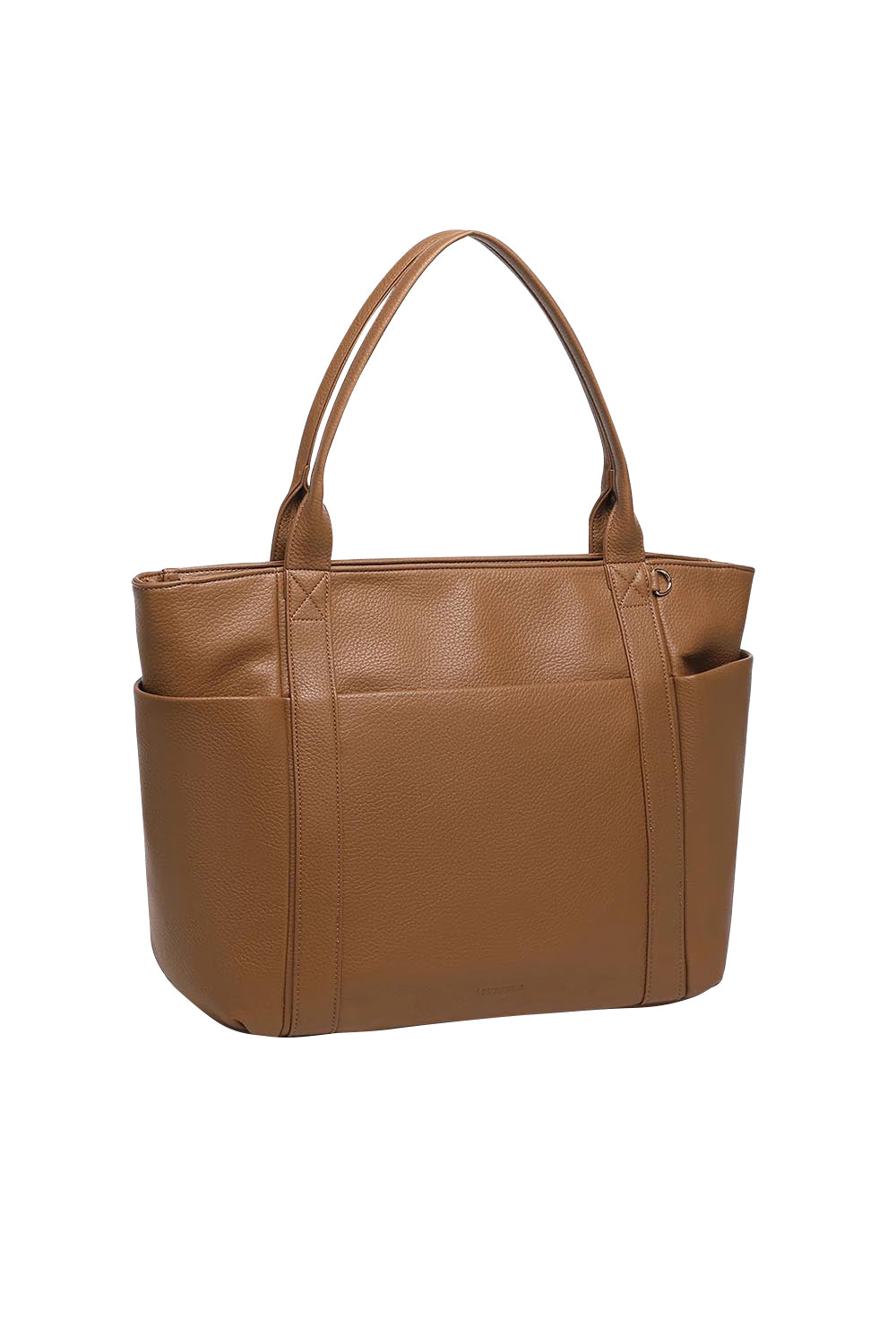 Product shot of the Chicago Tote Bag - Nutmeg in colour Nutmeg, showing detail