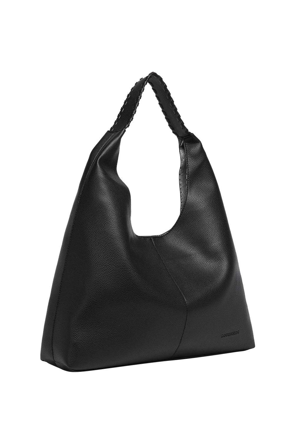 Product shot of the Avery Shoulder Bag in colour Black (Black), detail