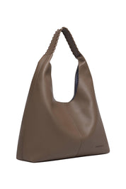 Product shot of the Avery Shoulder Bag in colour Mocha, detail