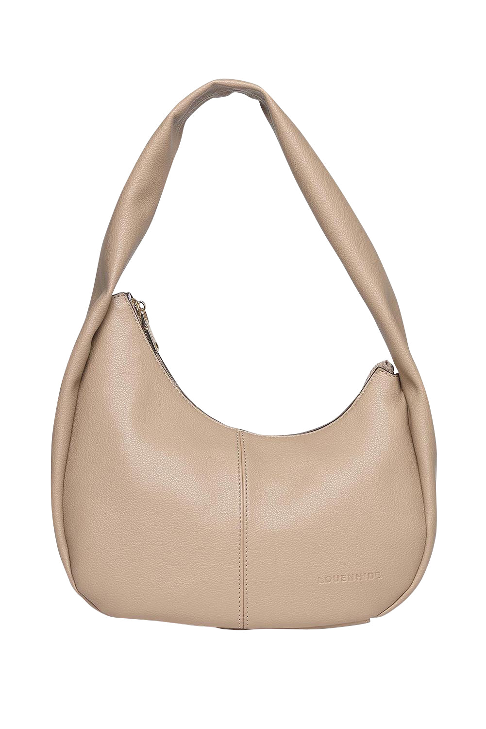 Product shot of the Capri Shoulder Bag in colour Stone, from the front