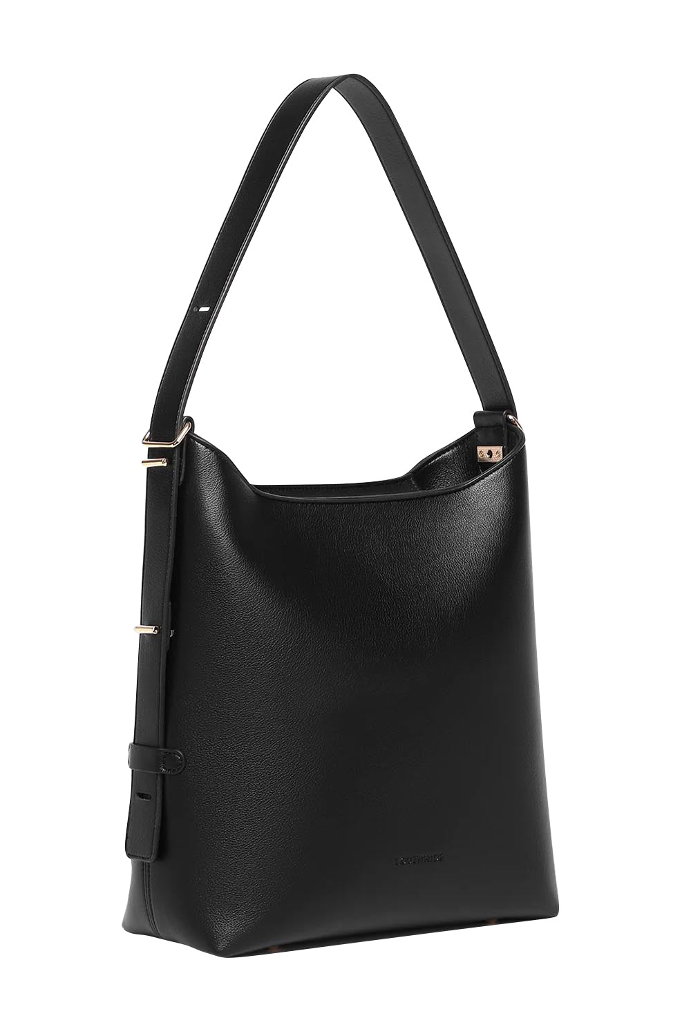 Product shot of the Audrey Shoulder Bag in colour Black (Black), detail