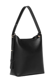 Product shot of the Audrey Shoulder Bag in colour Black (Black), detail