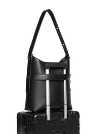 Product shot of the Audrey Shoulder Bag in colour Black (Black), detail