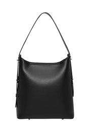 Product shot of the Audrey Shoulder Bag in colour Black (Black), from the front