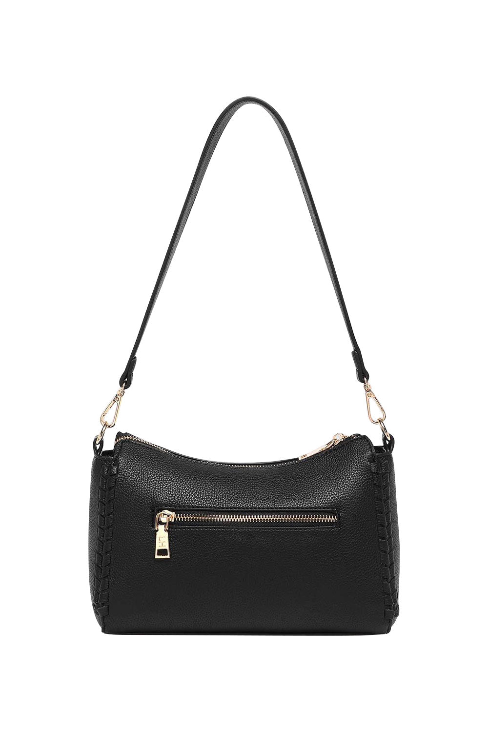 Product shot of the Dana Shoulder Bag in colour Black (Black), from the back