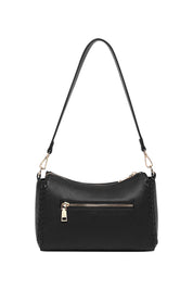 Product shot of the Dana Shoulder Bag in colour Black (Black), from the back