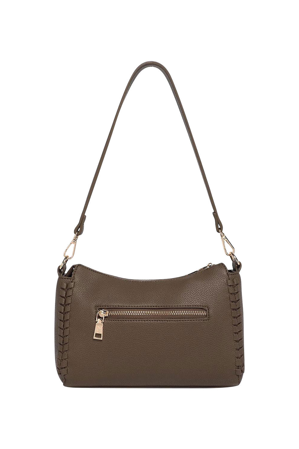 Product shot of the Dana Shoulder Bag in colour Mocha, from the back