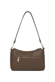 Product shot of the Dana Shoulder Bag in colour Mocha, from the back