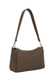 Product shot of the Dana Shoulder Bag in colour Mocha, detail