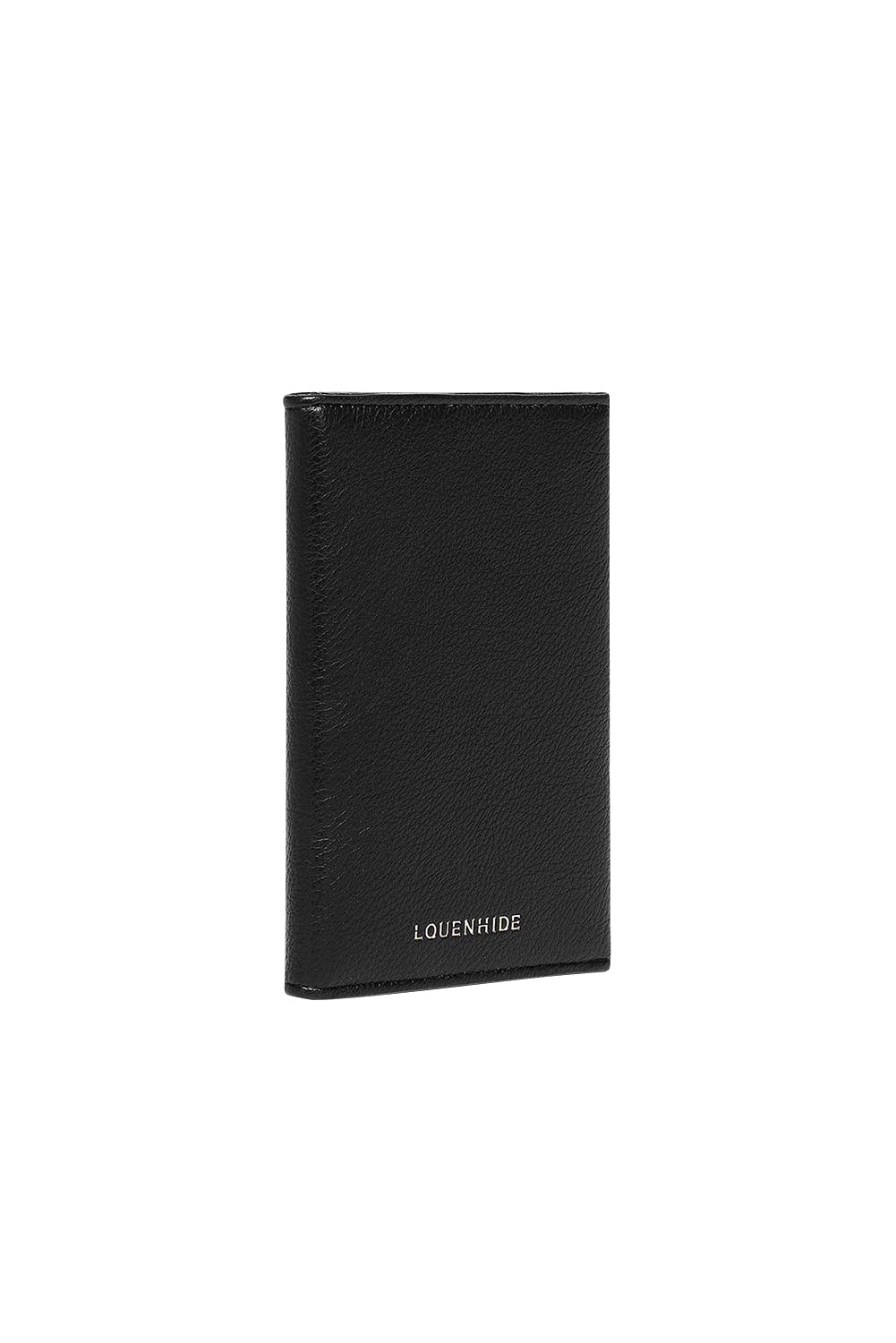 Product shot of the Venice Passport Wallet in colour Black (Black), detail