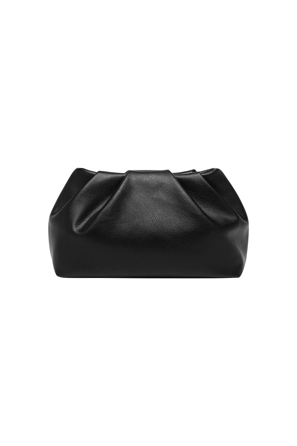 Product shot of the Naomi Convertible Clutch n Shoulder Bag in colour Black (Black), from the back