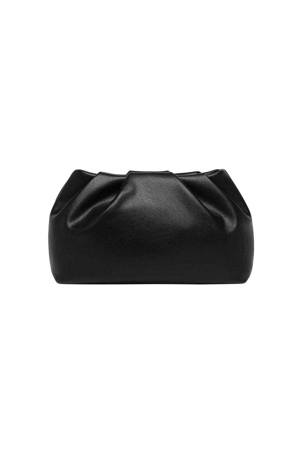 Product shot of the Naomi Convertible Clutch n Shoulder Bag in colour Black (Black), detail